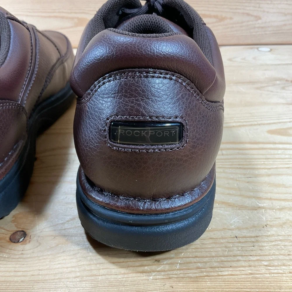 NWOB Rockport Ridgefield Eureka Walking Shoes Men’s 11.5 M Brown Leather K71201